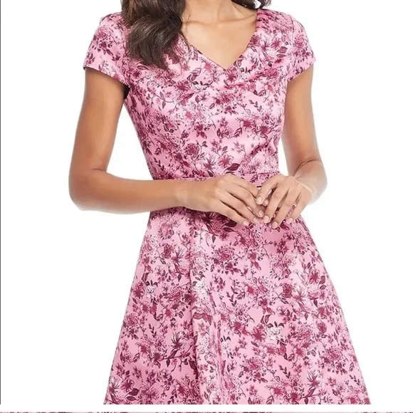 Gal Meets Glam | Dresses | Girl Meets Glam Elle Fit And Flare Dress Rose  Wine Size Zero | Poshmark